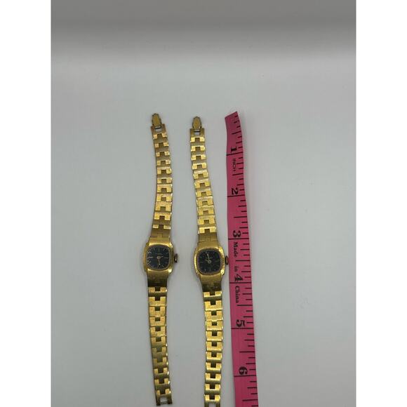 Vintage Timex Great Britian 18mm Manual Wind Watch Gold Plated set 2 main image 8